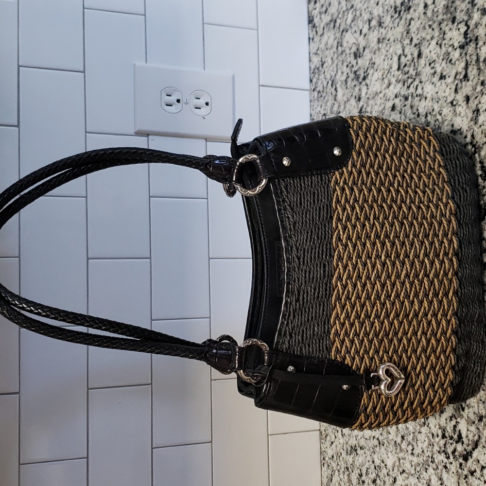 Brighton Braided Woven Rope Shoulder Bag
